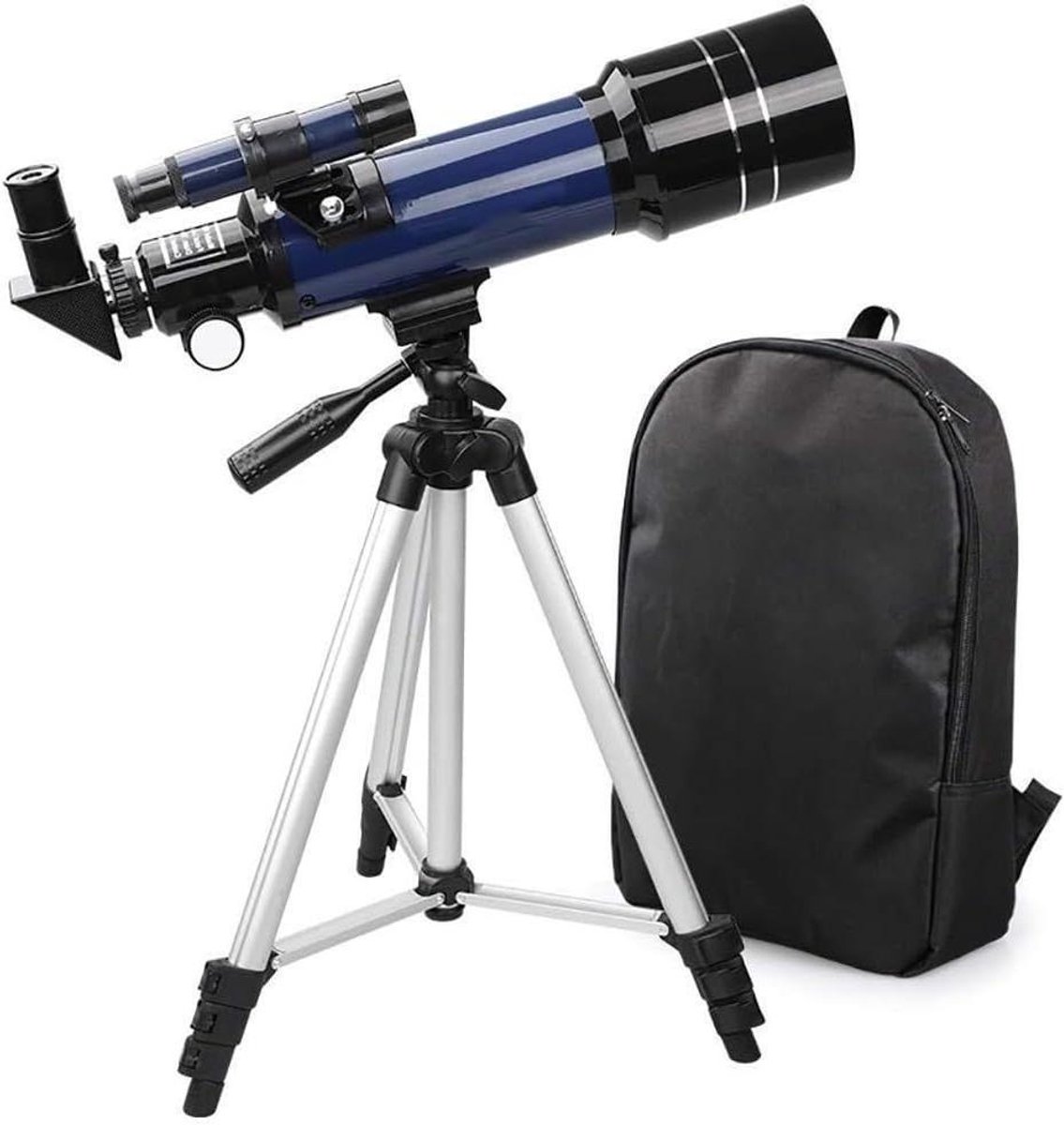 Telescoop - Reis telescoop - Sterren kijken - Volledig gecoate lens - 70 mm diafragma - Zwart