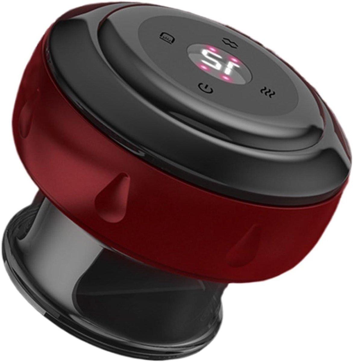 Slimme Elektrische Cupping - Draagbare Massageset - Spierontspanning Thuis - 4-in-1 Integratie - 17.2 x 25.4 cm - Zwart