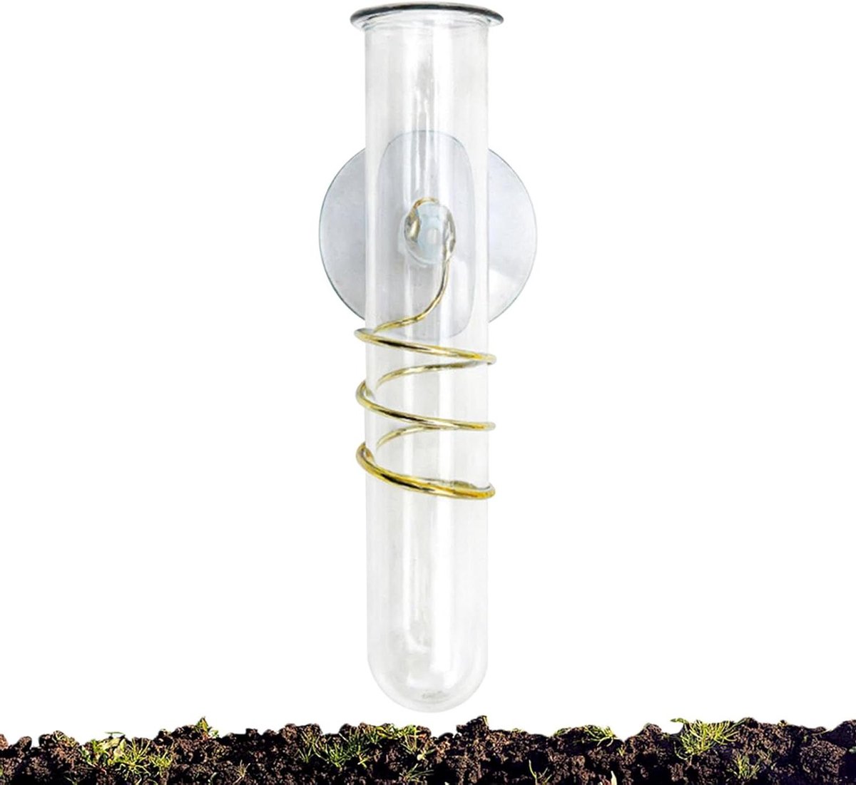 Regenmeter Buiten - Weerinstrument Tuin - Neerslag Meten - Vorstbestendig Ontwerp - 14 x 5.5 x 4.5 cm - Transparant