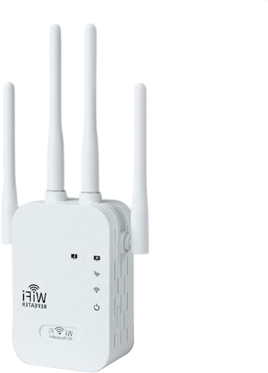 Wifi Extender - Internet Booster - Breder Bereik - Dubbele Band - 1200 Mbit/s - Wit