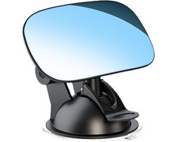 Baby Autospiegel - Achterbank Spiegel - Veilig Rijden - 360 Graden Verstelbaar - 11 cm - Zwart