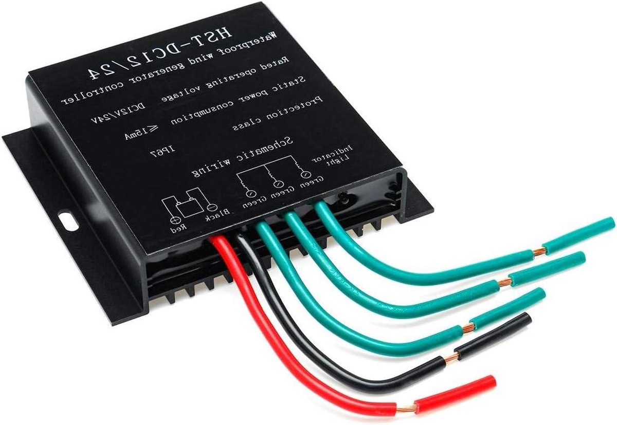 Wind Solar Hybride Controller - Laadregelaar Aggregaat - Energie Opladen - IP67 Waterdicht - 10 x 85 x 23 mm