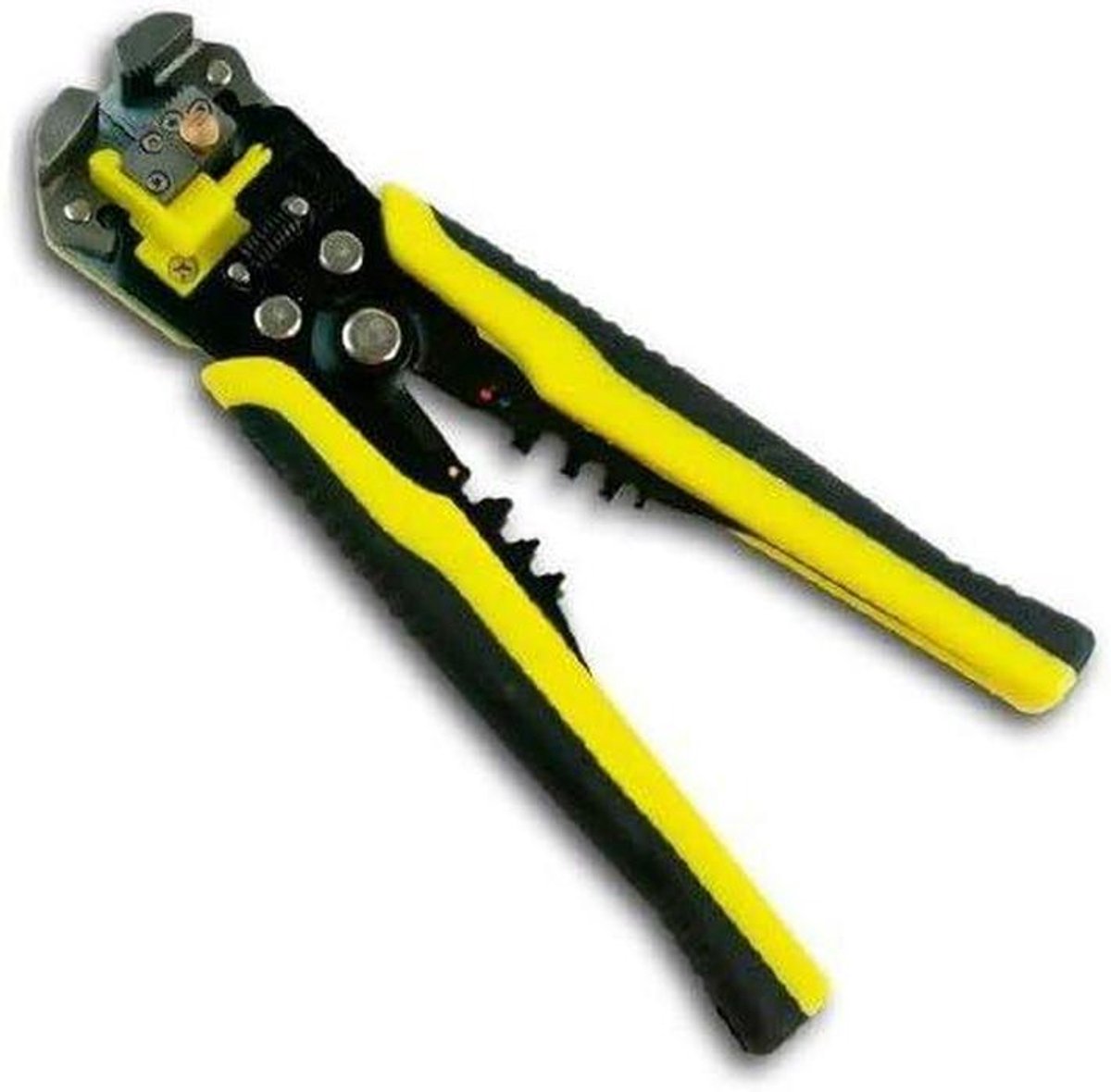 Automatische Striptang - Krimptang Draadstripper - Elektrisch Werk - Variabele Stripbreedte - 0.2-6 mm - Grijs