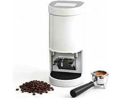 Elektrische Koffiestamper - Automatische Poederpers - Espresso Bereiden - Instelbare Druk - 58 mm - Wit