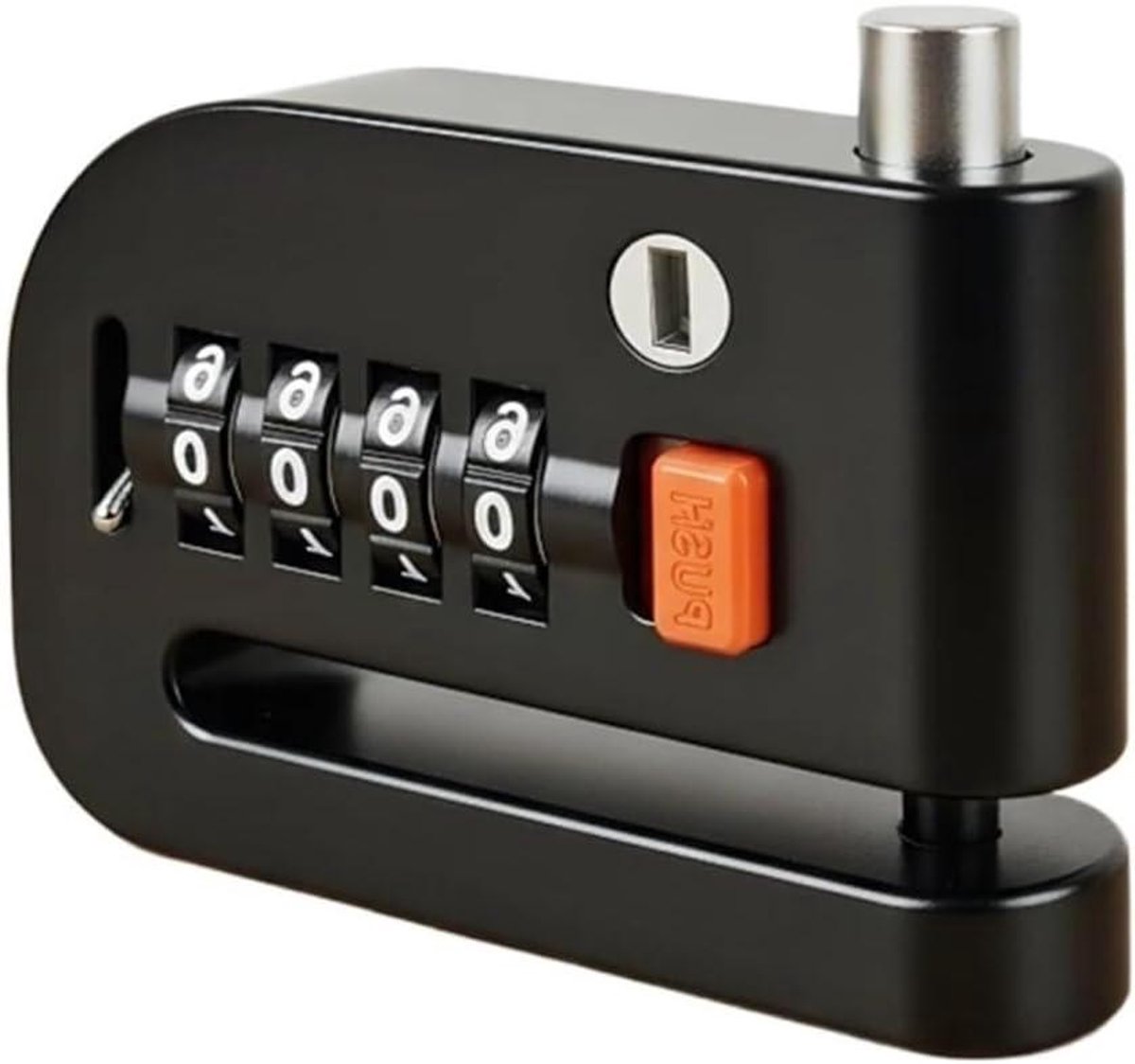 Schijfremslot Motor - Motorfiets Slot - Diefstal Beveiligen - Waterdicht Alarm - 10 x 10 x 10 mm - Zwart