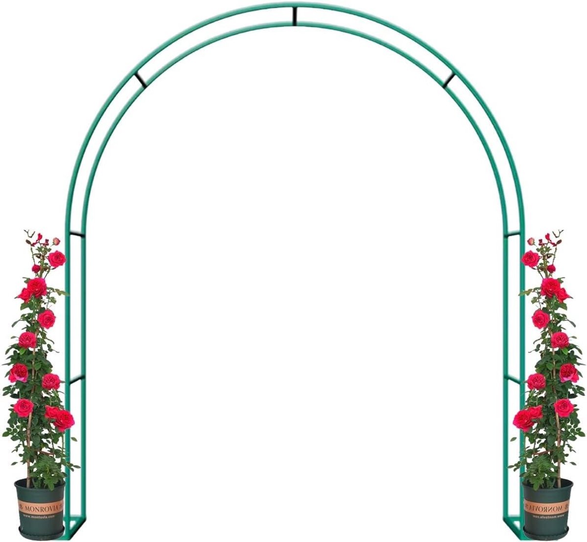 Buitenboog Prieel - Rozenboog Klimplanten - Tuin Decoratie - Zelfmontage - 200x25x230cm - Groen