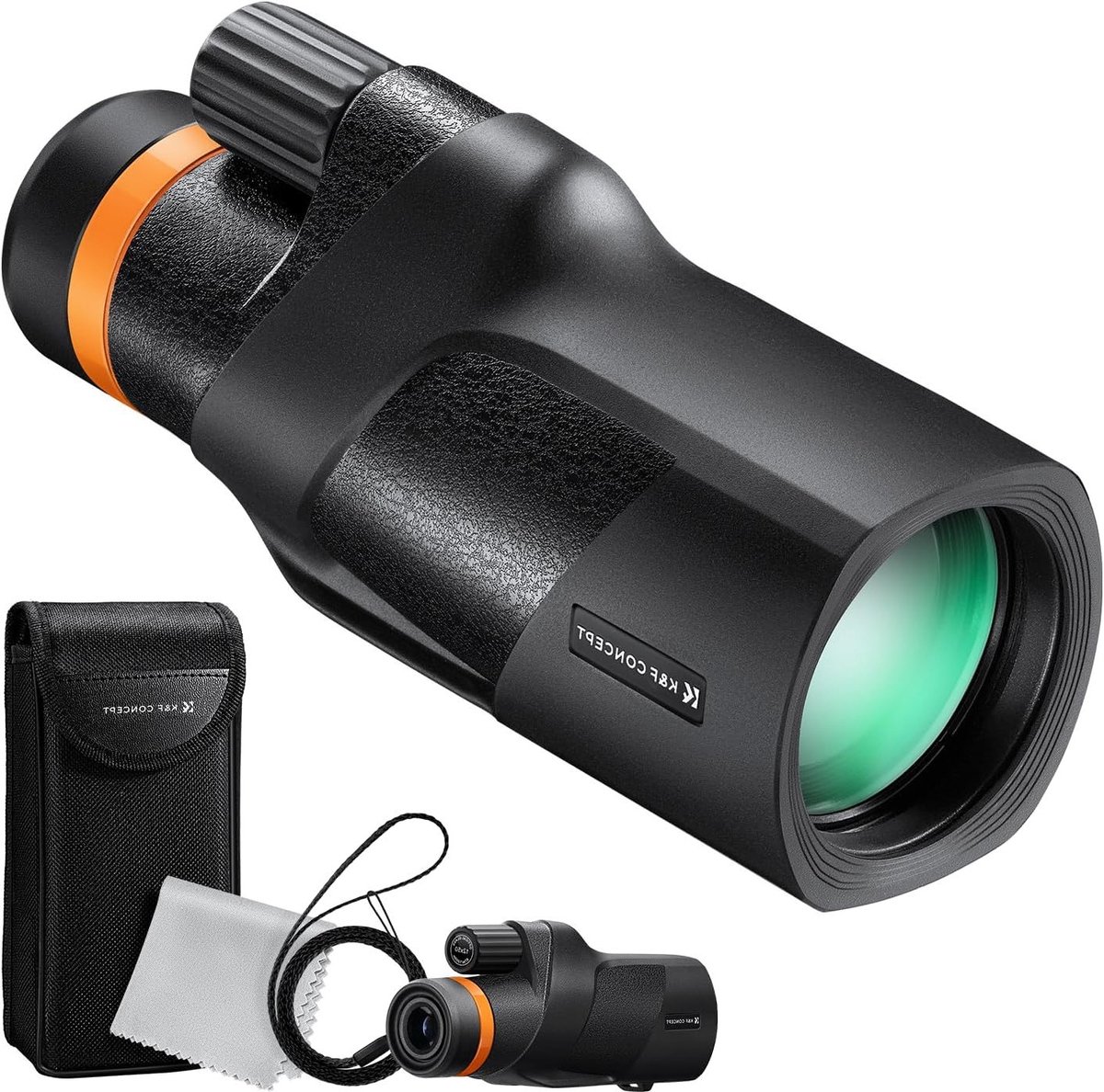Monoculaire telescoop 12x50 HD, waterdicht IP68, met Arca-interface voor vogels kijken, jagen en wandelen, ideaal voor concerten en buitenactiviteiten
