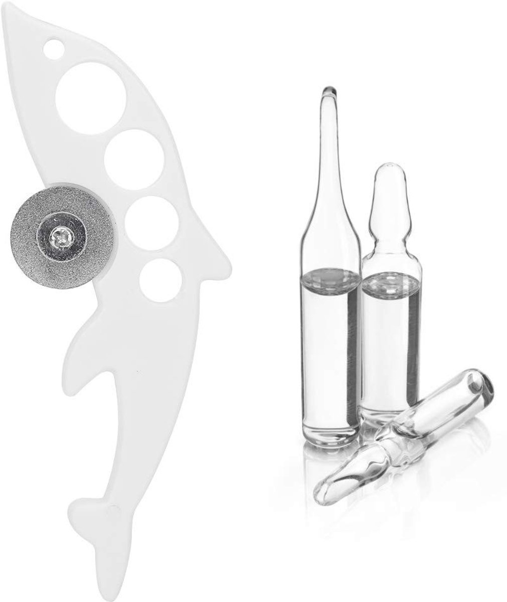 Dailygoody - Ampulopener - Glazen Flesopener - Duurzaam en handzaam - 12 cm - Ampulbreker - Geschikt voor verpleegsters en artsen - Visvormige snijder