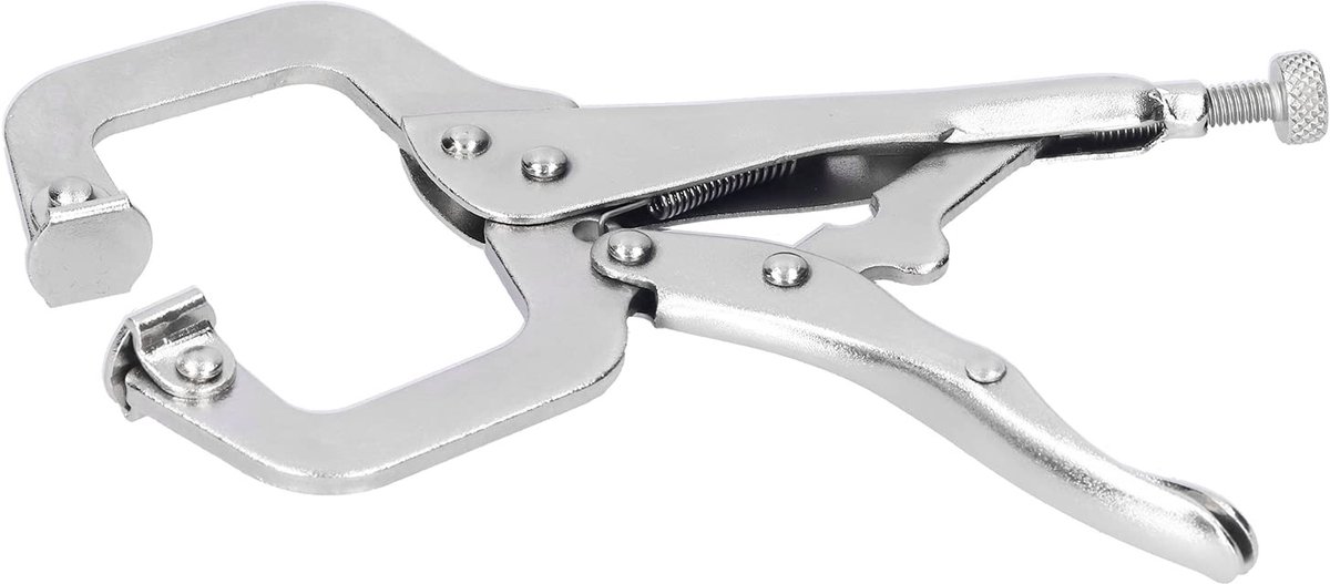 Dailygoody - Sneltang - Multifunctioneel Lasgereedschap - Ergonomisch - Gelegeerd staal - Klembevestiging - Ideaal voor houtbewerking - Zilver