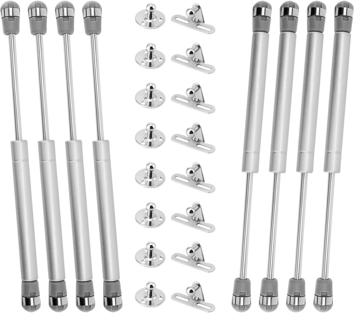 Dailygoody - Hydraulic Gas Springs - Gasveren voor Meubels - Hoogwaardige Kwaliteit - 200N - Krachtige Dempers - Geschikt voor Kasten en Kisten - 8 St