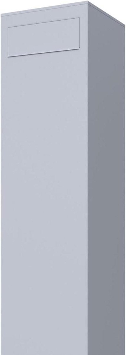 Staande brievenbus - Brievenbus modern - Post ontvangen - Gepoedercoat staal - 35x115x35 cm - Wit