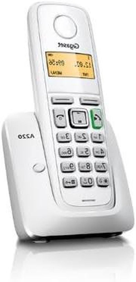 Draadloze Telefoon - Huistelefoon DECT - Thuis Bellen - Plug en Play - 1 unit - Wit