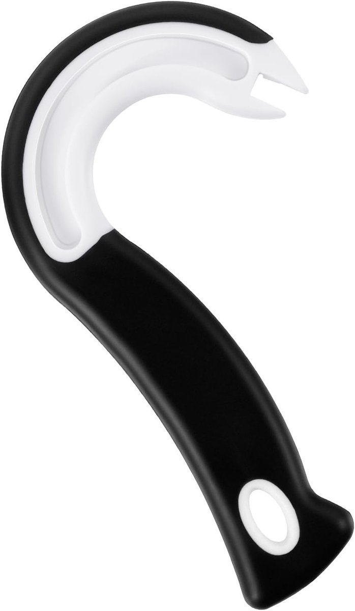 Handmatige Ring Trek Openingstool voor Blikjes met J-vormige Haak - Draagbare Dekselopener voor Senioren, Flessenopener en Blikopener voor Keukengebruik