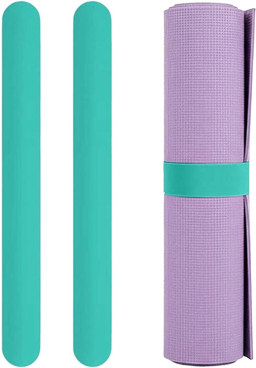 Draagbare Mat Houder - Fitness Band - Yoga Accessoire - Eenvoudig Opbergen - 50cm Lengte - Groen