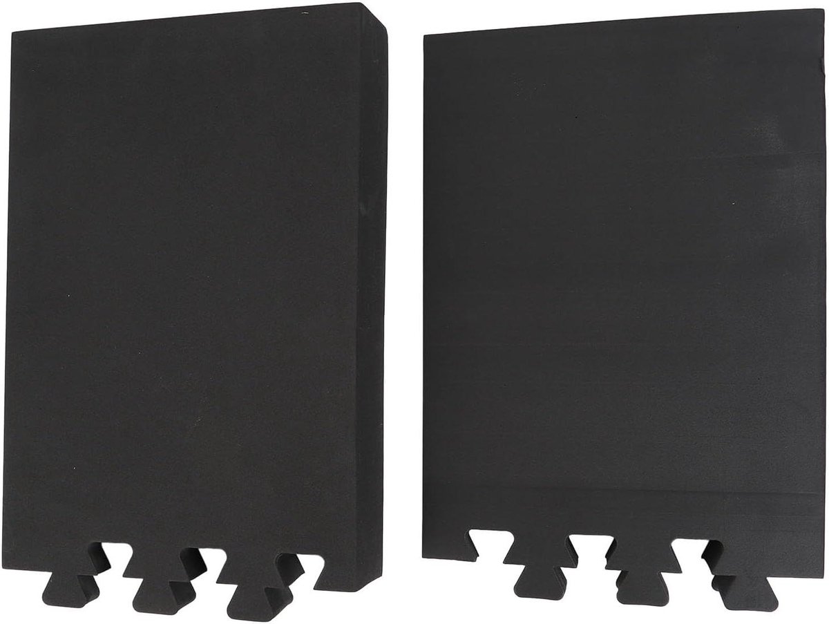 Squat Blokken - Schuine Plank - Kracht Training - Antislip Ontwerp - 2 Stuks - Zwart