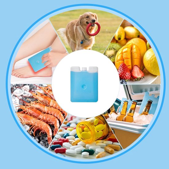 IJsblok Koeler - Koelpakket Vriezer - Items Koel Houden - Herbruikbaar Zonder Vullen - 250 ml - Wit — afbeelding 3