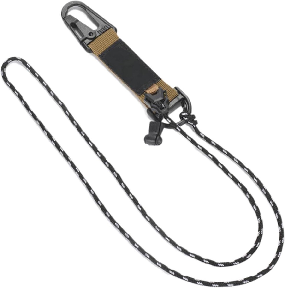 Kampeertouw - Spanband - Buitenactiviteiten - Verstelbare Lengte - 59-105 cm - Khaki