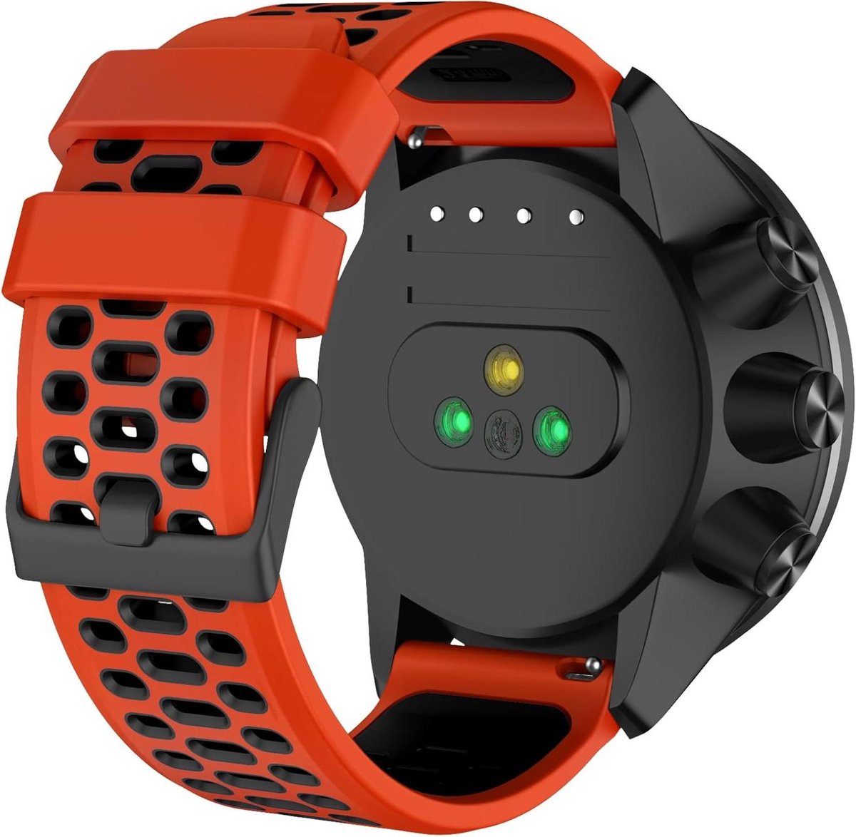Horlogeband - Smartwatch band - Dagelijks gebruik - Snelle bevestiging - 24mm - Zwart