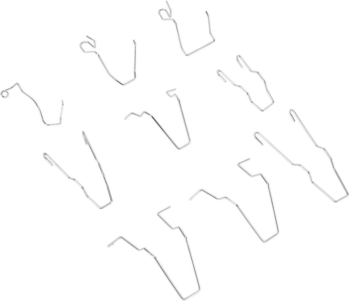 Koplamp Clips - Veerklemmen Lamp - Auto Reparatie - Universele Pasvorm - 9 Stuks - Zilver
