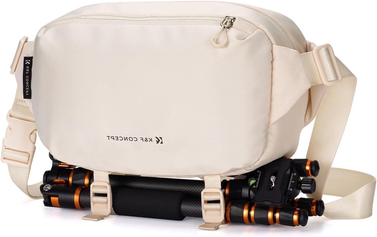 Camera Sling Bag voor DSLR en Lenzen - Enkele Schoudertas met Statiefhouder voor SLR, Canon, Sony en Nikon