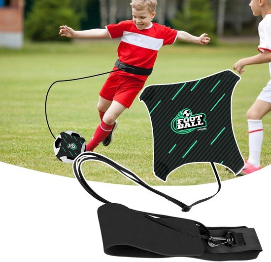 Voetbal Trainer - Traptechniek Heupriem - Voetbalvaardigheden Verbeteren - Automatisch Terugspeelmechanisme - Voor 3-5 Voetballen - Enkel kenmerk — afbeelding 2