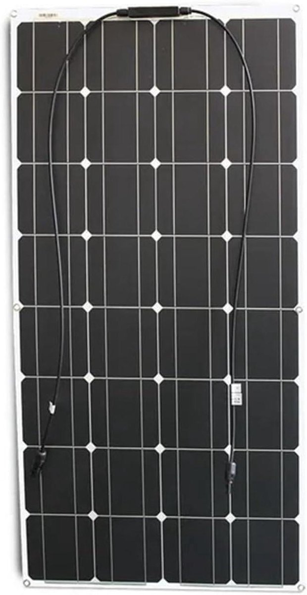 Flexibel Zonnepaneel - Buigbaar Paneel - Energie Opwekken - Hoge Efficiëntie - 100 Watt - Zwart