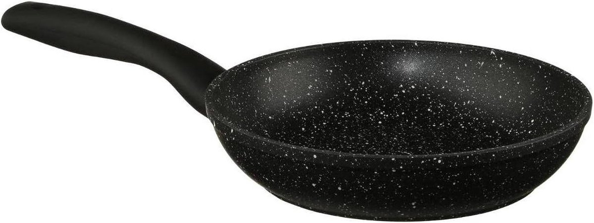 Koekenpan - Aluminium pan - Koken - Hoge krasbestendigheid - 20 cm - Zwart