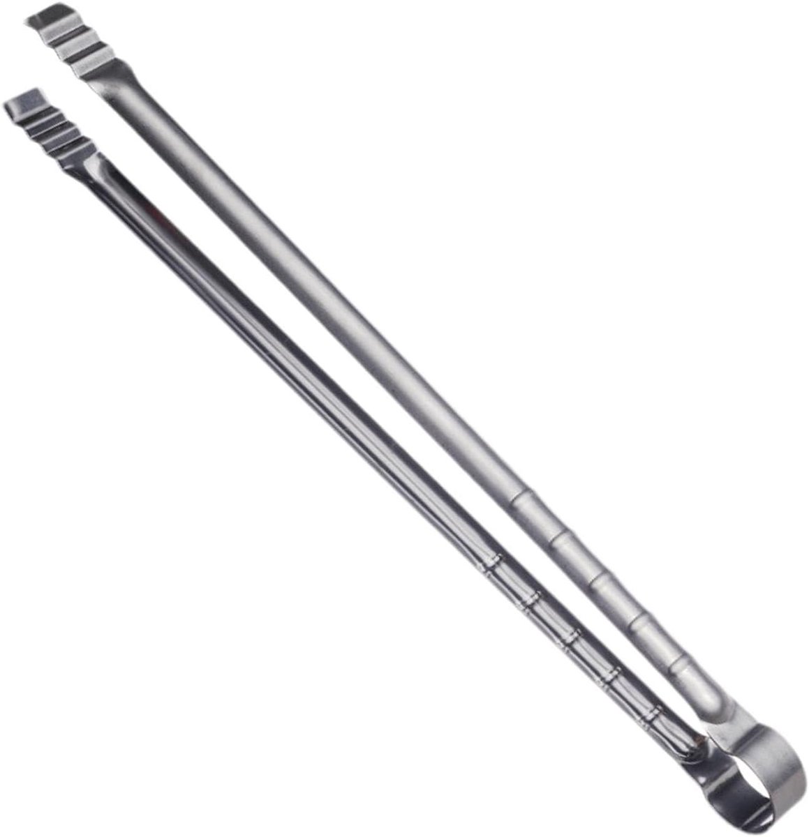 Keuken Tang - BBQ Tang - Hittebestendig Hulpstuk - Roestvrij Staal - 30 cm Lengte - Zilver