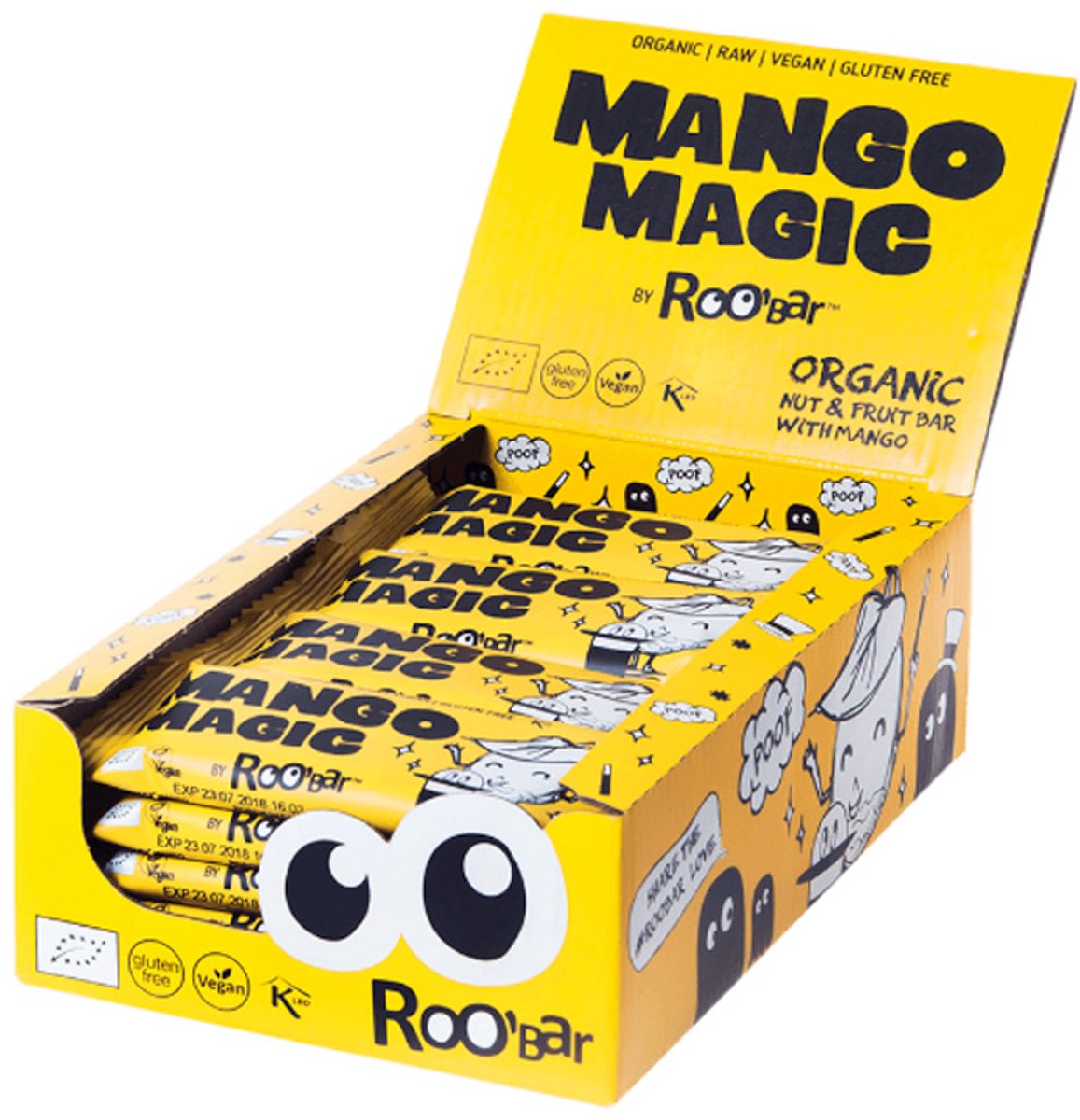 Roo'Bar | Mango Magic Bar | 20 stuks | 20 x 30 gram
