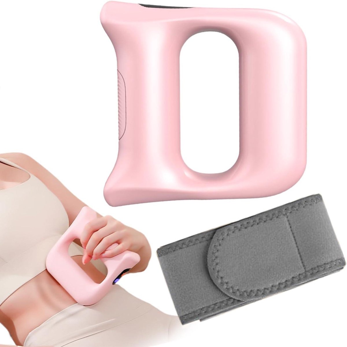 Diepe Rugmassager - Elektrisch Massageapparaat - Spierontspanning Bevorderen - Instelbare Intensiteit - 16 x 9 x 193 cm - Licht Violet