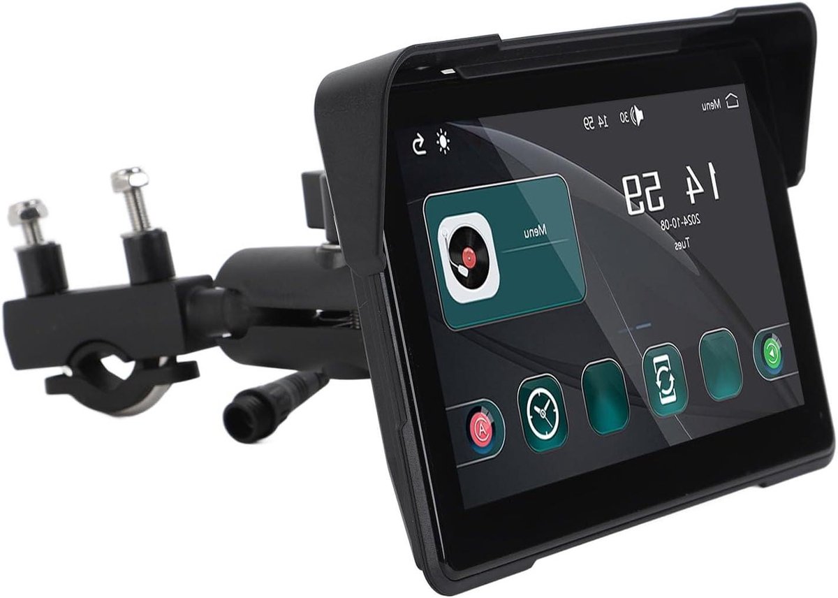 Motorfiets Navigator - GPS Systeem - Route Navigatie - HD IPS Touchscreen - 7 Inch - Zwart
