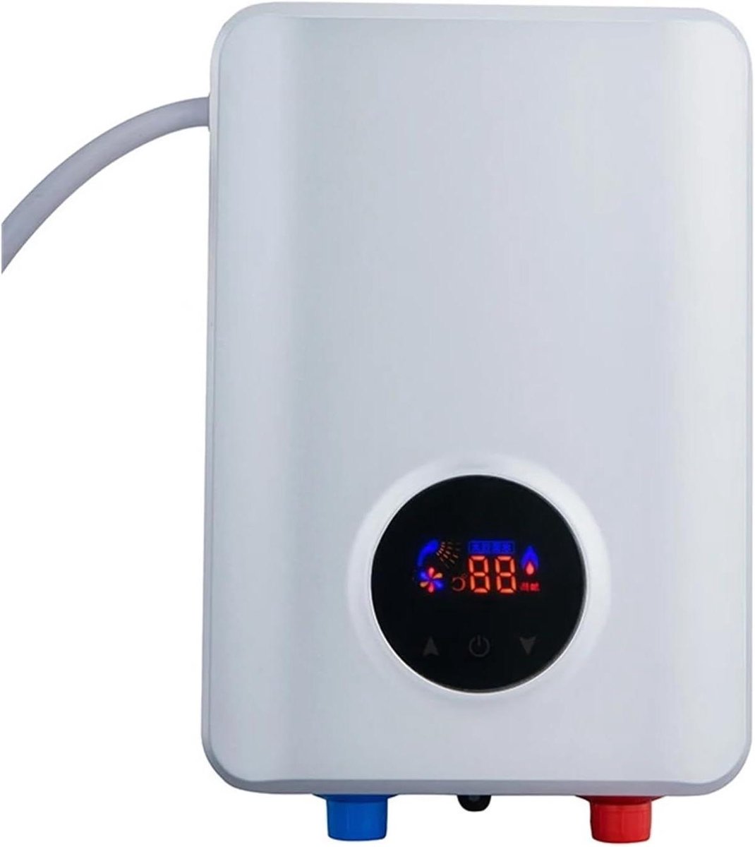 Doorstroomverwarmer Elektrisch - Mini Boiler - Direct Warm Water - Snelle Verwarming - 3500W - Wit