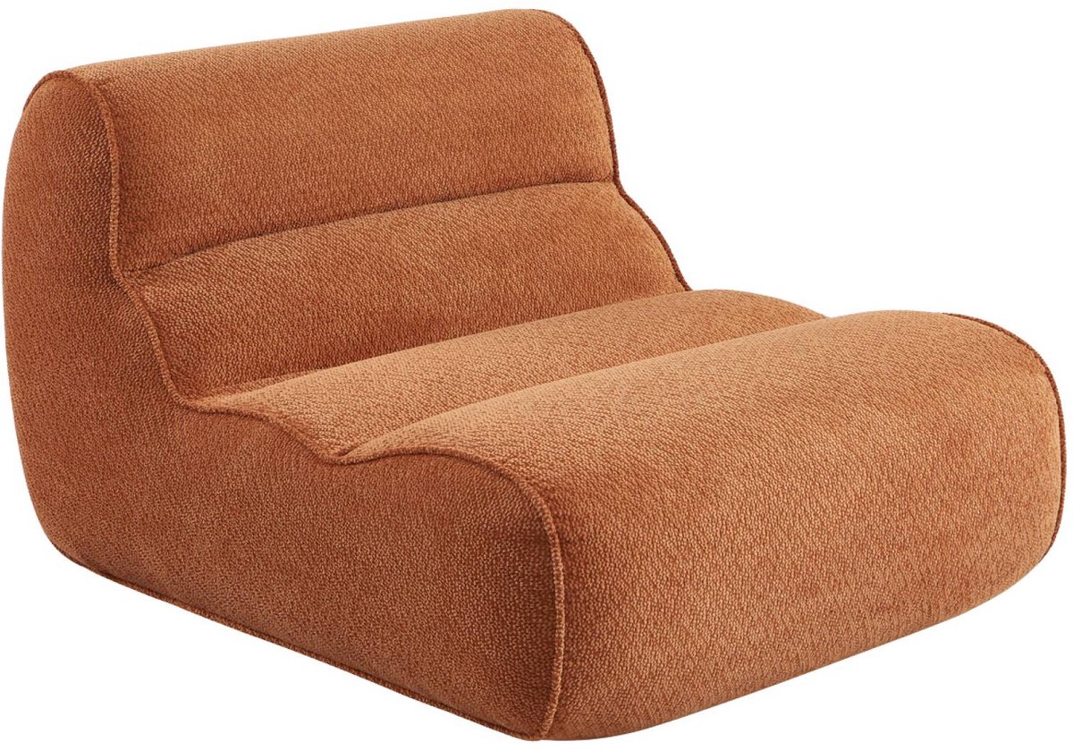 sweeek - 1-zits loungestoel, fauteuil van chenille stof - dario