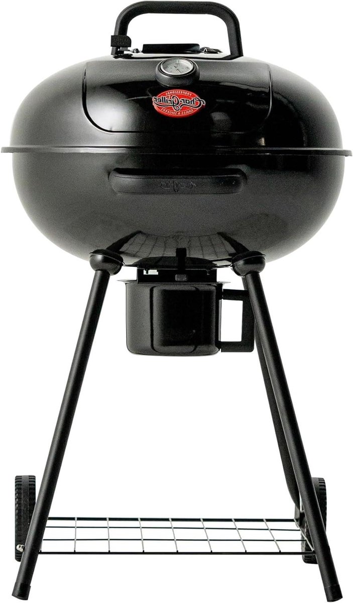 Houtskool Grill en Roker - Ketel Grill - Buiten Koken - Verstelbare Ventilatie - 363 sq. i