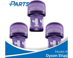Dyson SV49 Filters (3 Stuks, Plus.Parts® alternatief voor 971517-01)