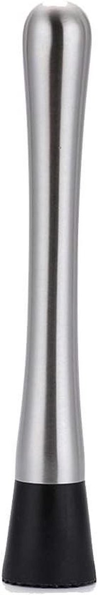 Cocktail Muddler Lepel - Barlepel Mixer - Drankjes Maken - Dubbele Kop Ontwerp - 32 cm - Zilver