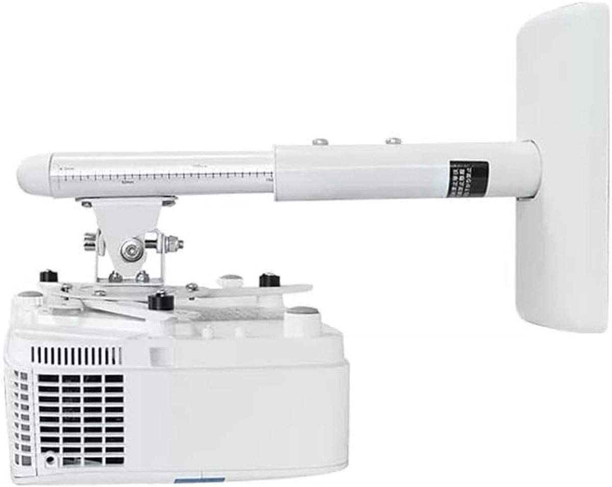 Projectorbeugel - Projectorhouder - Thuisbioscoop - Verstelbare Armen - 10 kg - Wit