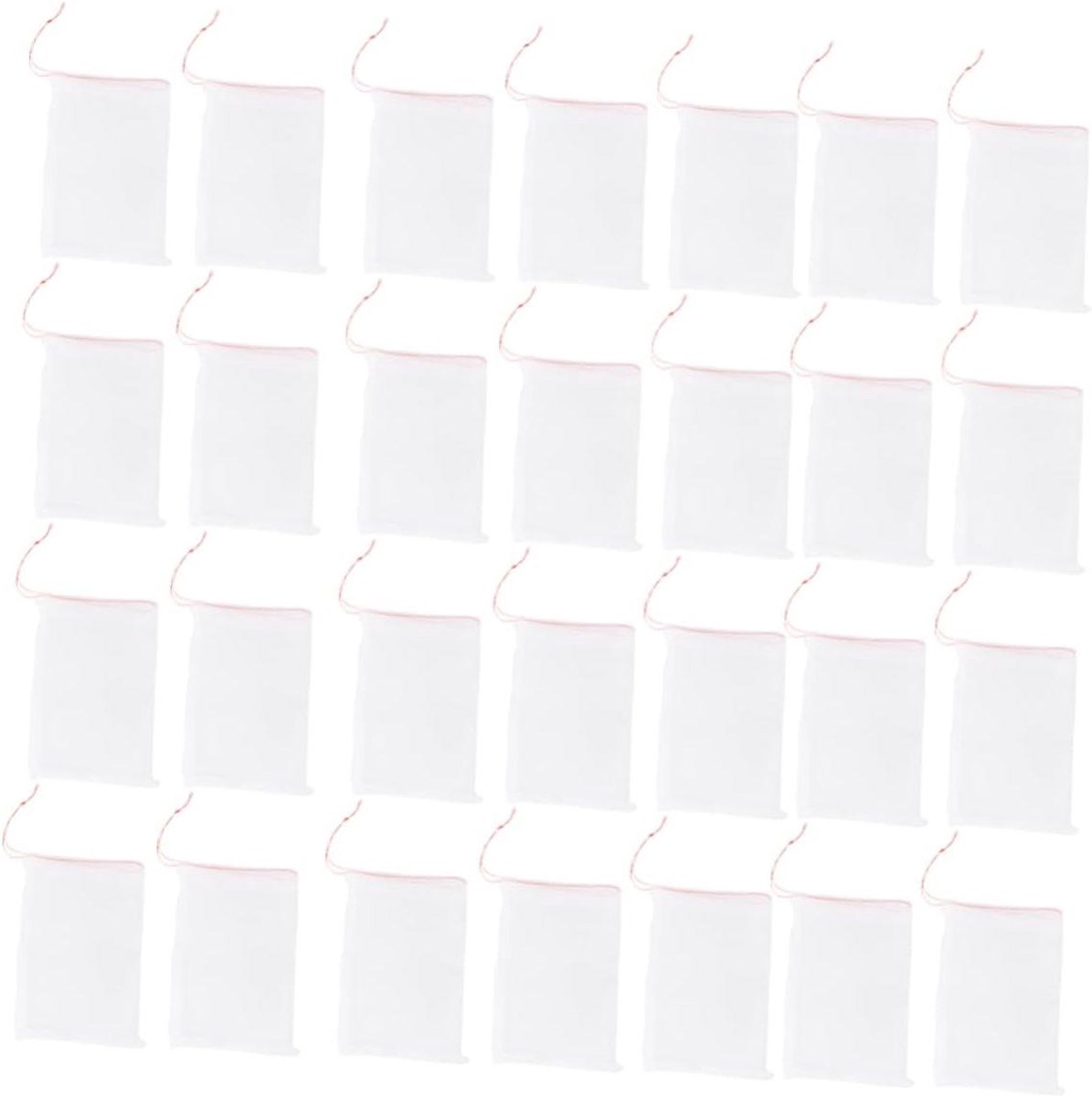 Netzakken voor planten - Zaad weekzakjes - Bescherming fruit - Ademend nylon materiaal - 100 stuks - Wit