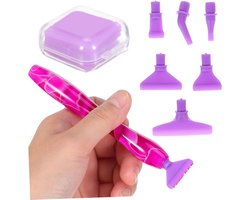 Diamant Kunst Pen - Dotting Tool - Creatief Knutselen - Verwisselbare Punten - 11.7 cm - Multicolor