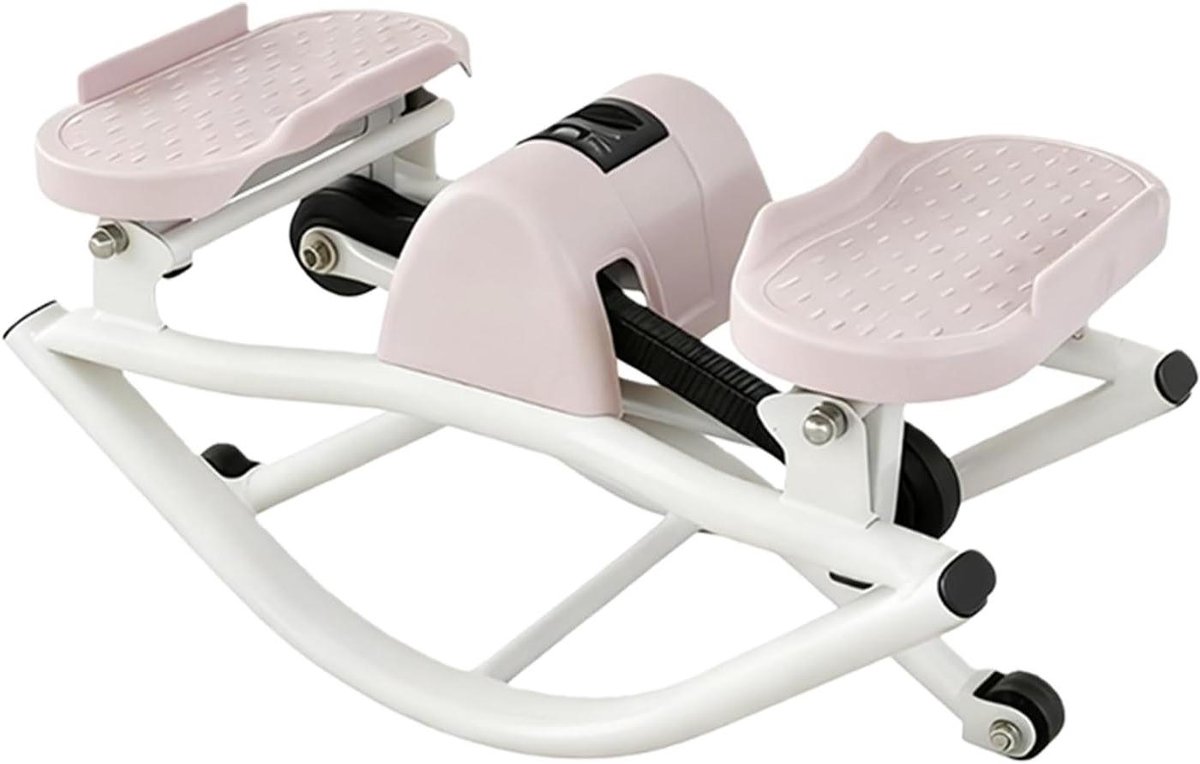Draagbare Stepper Trainer - Fitness Stepper Machine - Thuis Fitness - Stille Hydraulische Technologie - 68 kg - Roze