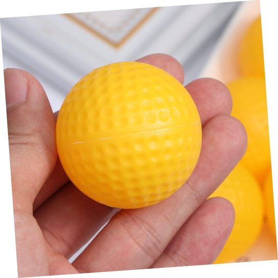Oefenballen - Golfballen Trainingsballen - Binnenshuis Trainen - Zonder Schade - 4.1 cm - Geel — afbeelding 2