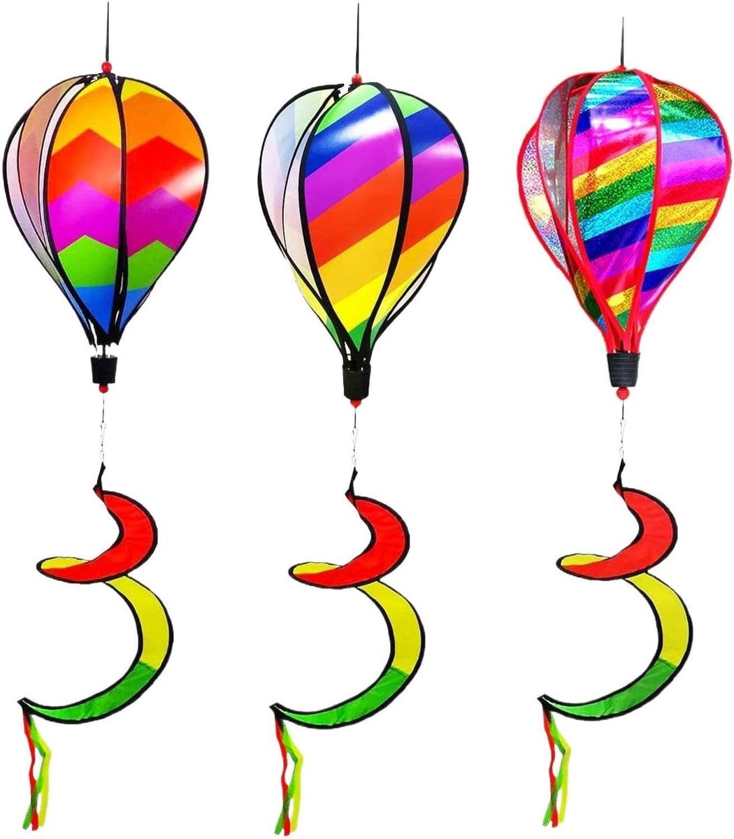 Windspinners Set - Windmolen Ornamenten - Tuin Decoratie - Dubbellaags Ontwerp - 12954 cm - Meerdere kleuren