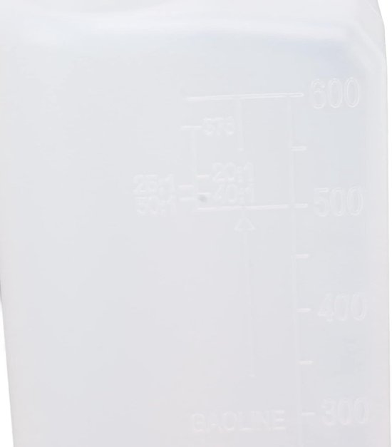 Brandstof Mengfles - Oliemengfles Mengcontainer - Tuingereedschap Onderhoud - Hoge Nauwkeurigheid - 600 ml - Wit — afbeelding 4