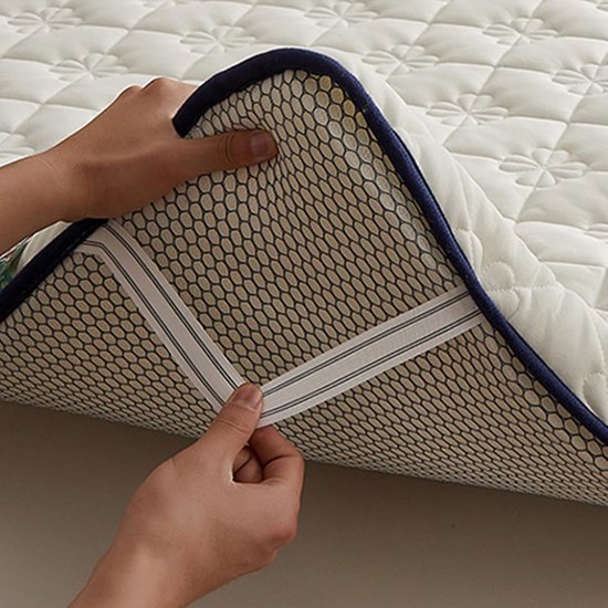 Japanse Slaapmat - Futon Matras Vloermat - Comfortabel Slapen - Huidvriendelijk Pluche - 150 x 200 cm - Grijs — afbeelding 4
