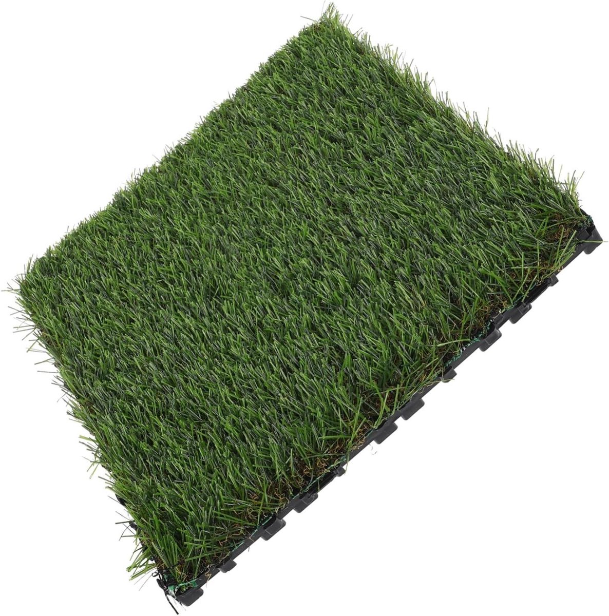 Kunstgras Tegels - Balkon Gras - Tuin Decoratie - Interlocking Systeem - 30x30 cm - Groen