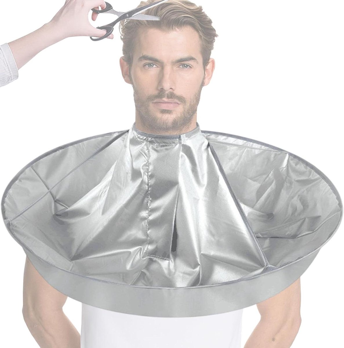 Haarknipparaplu - Kapmantel Kapper - Thuis Knippen - Waterdicht Polyester - 60 cm Diameter - Zwart