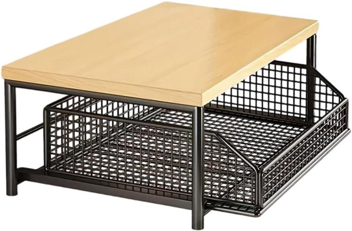 Magnetron Trolley Kar - Keukenwagen Opslag - Keuken Organiseren - Afsluitbare Wielen