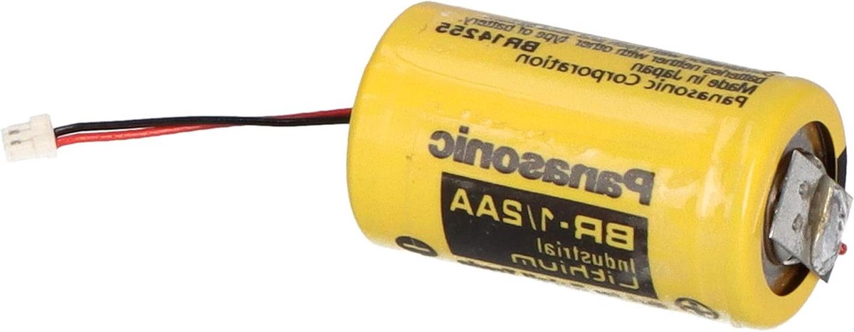 Lithium Batterij - Reserveaccu - Sluitsysteem - Met Kabel - 3V 1/2 AA - Niet van toepassing