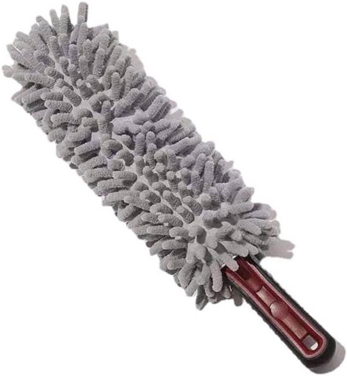 Autowielborstel - Microfiber Borstel - Auto Detailen - Dubbelzijdig Ontwerp - 35 cm - Lichtgrijs
