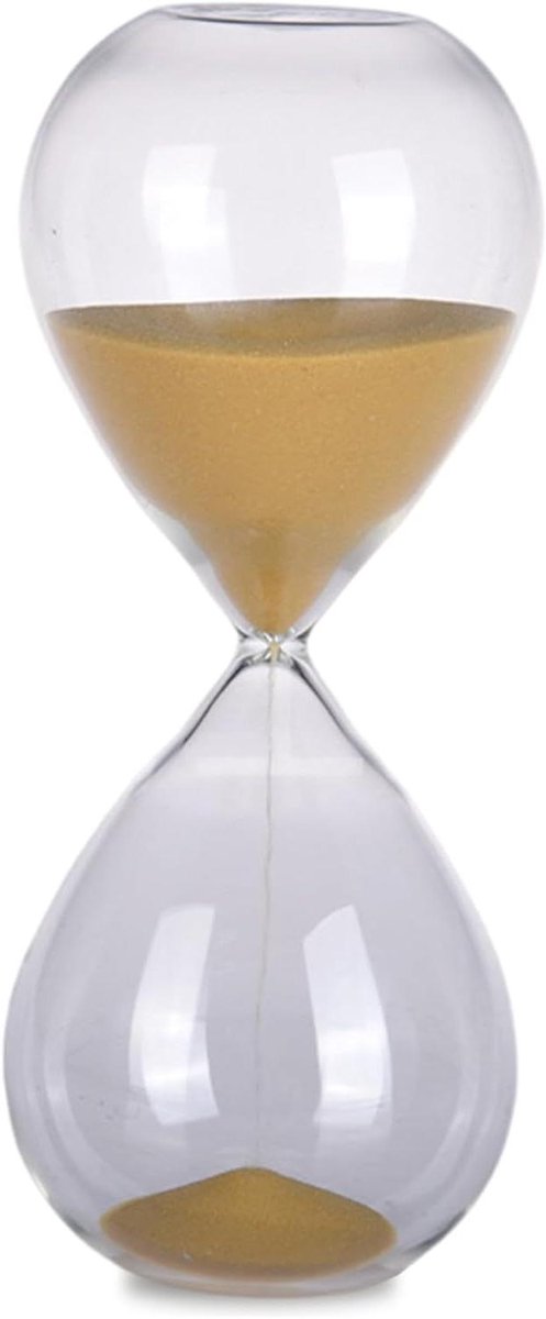 Zandloper Timer - Zandloper Klok - Productiviteit Verhogen - Hittebestendig Glas - 15 Minuten - Transparant